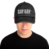 Say Gay - SAVE Vintage Cotton Twill Cap